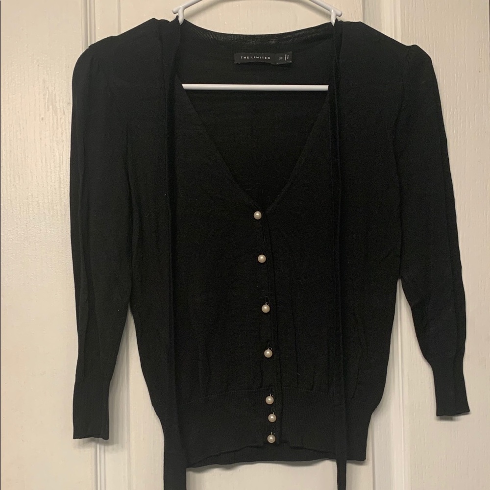 COPY - Black Long sleeved blouse from The Limited